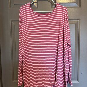 1X Ava & Viv long sleeved pink top